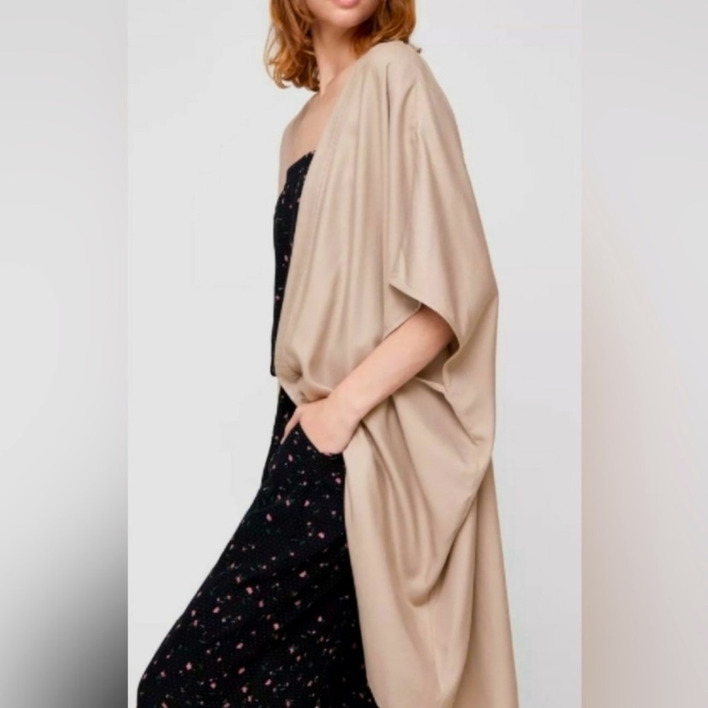 Women's Beige Kimono Cardigan
